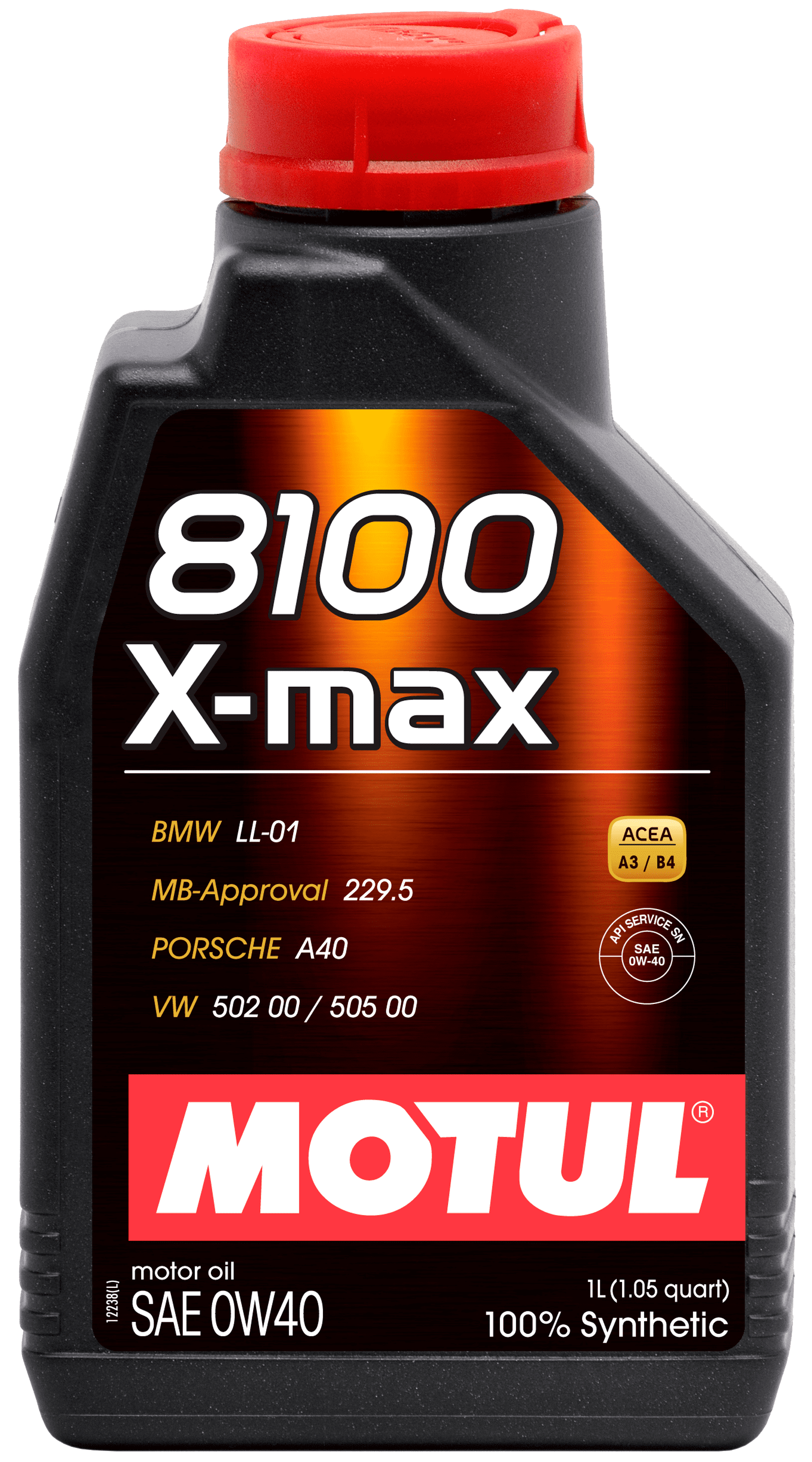 Моторное масло Motul 8100 X-MAX 0W-40, 1л (MOTUL: 102885)